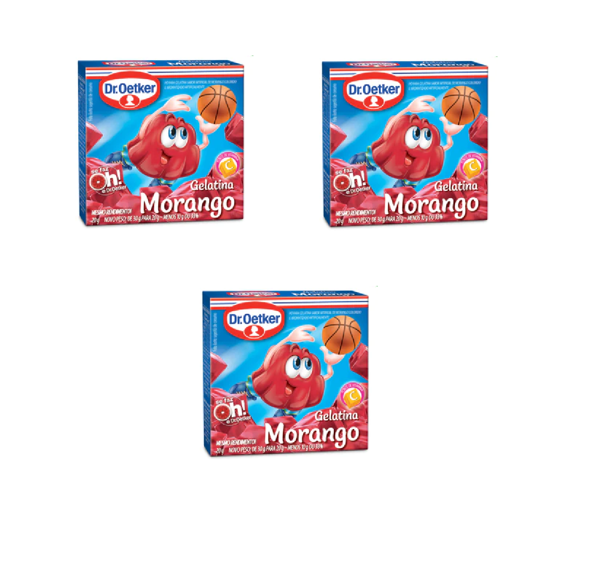 Dr. Oetker Gelatina: Morango (3x20g)